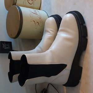 Zara patent effect boots